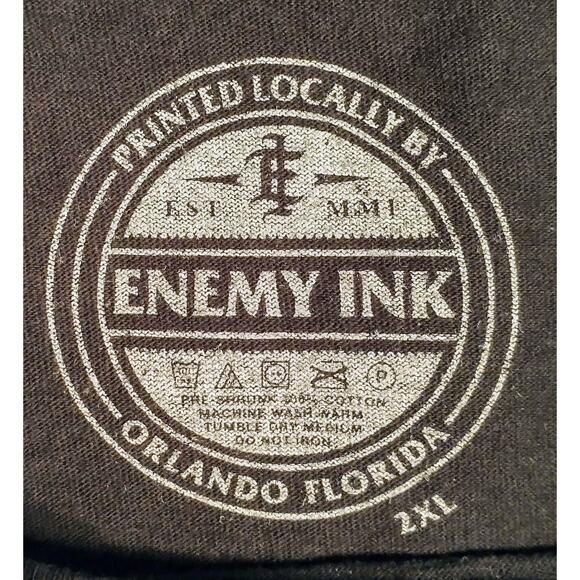 Enemy Ink Orlando Magic vs Milwaukee Bucks T-Shirt. Men's XXL. Black - Picture 6 of 6